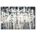 thumbnail image 1 of Wynwood Studio Canvas Diamond Shower-Custom Order Fashion and Glam Chandeliers Wall Art Canvas Print White Metallic Gray 36x24, 1 of 1