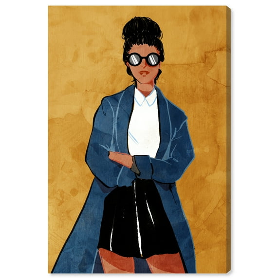 Wynwood Studio Canvas Fall Coattail Fashion and Glam Outfits Wall Art Canvas Print Yellow Dark Yellow 20x30