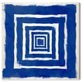 thumbnail image 1 of Wynwood Studio Canvas Magical Thinking Bleu Abstract Geometric Wall Art Canvas Print Blue Dark Blue 20x20, 1 of 3