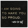 thumbnail image 1 of Wynwood Studio Canvas Make Myself Proud Fashion and Glam Lifestyle Wall Art Canvas Print Black Metallic Gold 30x30, 1 of 3