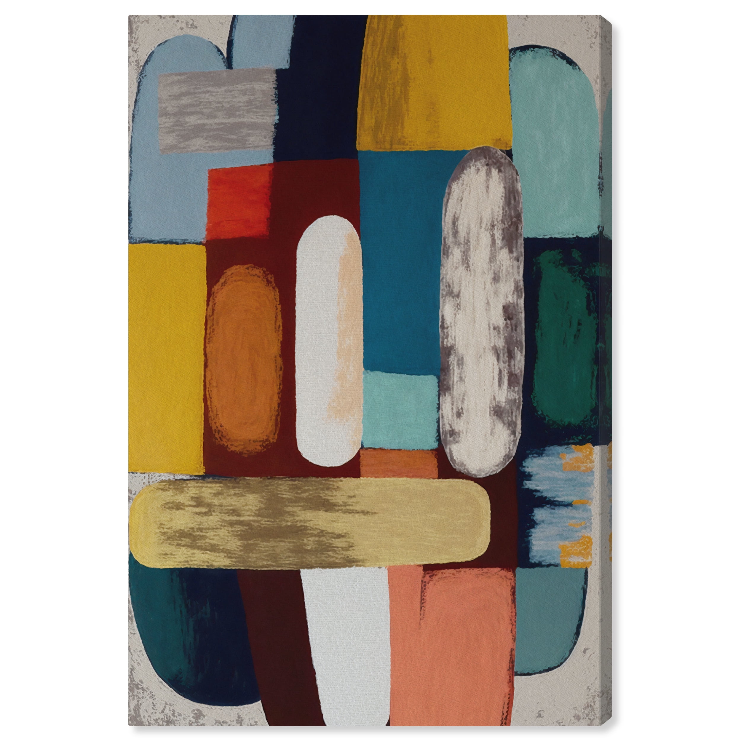 Wynwood Studio Canvas Musical Happiness Abstract Textures Wall Art Canvas Print Brown Ochre 16x24