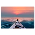 thumbnail image 1 of Wynwood Studio Canvas On my way there Nautical and Coastal Nautical Watercrafts Wall Art Canvas Print Blue 24x16, 1 of 3