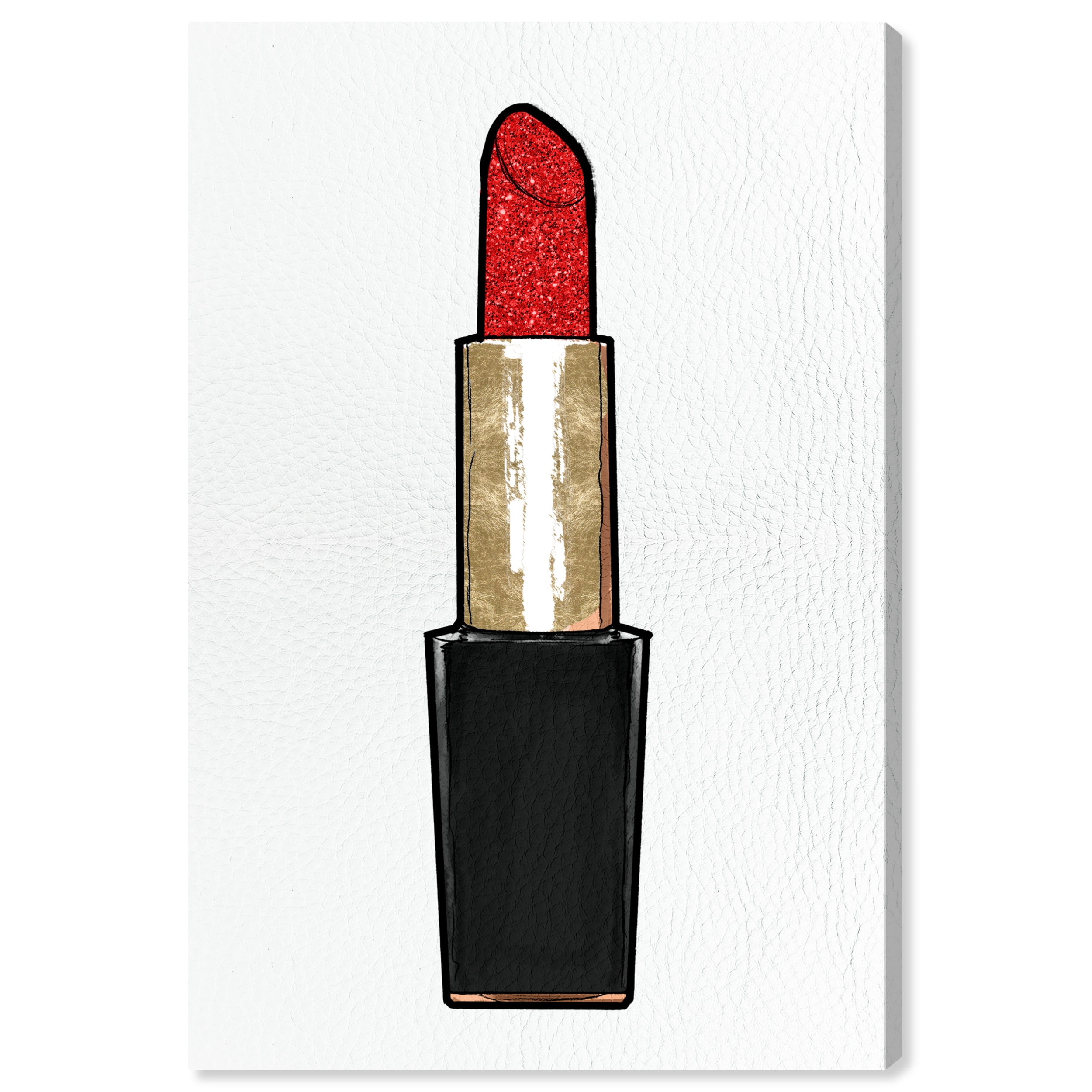 Wynwood Studio Canvas Red Lipstick Fashion Wall Art - Walmart.com