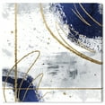 thumbnail image 1 of Wynwood Studio Canvas Royal Blue Eyes Abstract Textures Wall Art Canvas Print White Dark Blue 20x20, 1 of 3