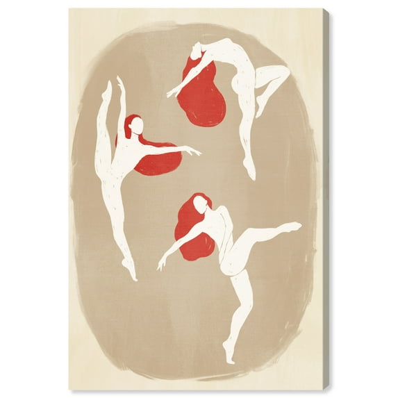 Wynwood Studio Canvas The Dance Music and Dance Dancers Wall Art Canvas Print White 24x36