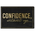thumbnail image 1 of Wynwood Studio Canvas Without Ego Black Typography and Quotes Motivational Quotes and Sayings Wall Art Canvas Print Gold Metallic Gold 36x24, 1 of 3