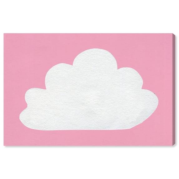 Wynwood Studio 'Cloud' Nature and Landscape Wall Art Canvas Print - Pink, White, 36" x 24"