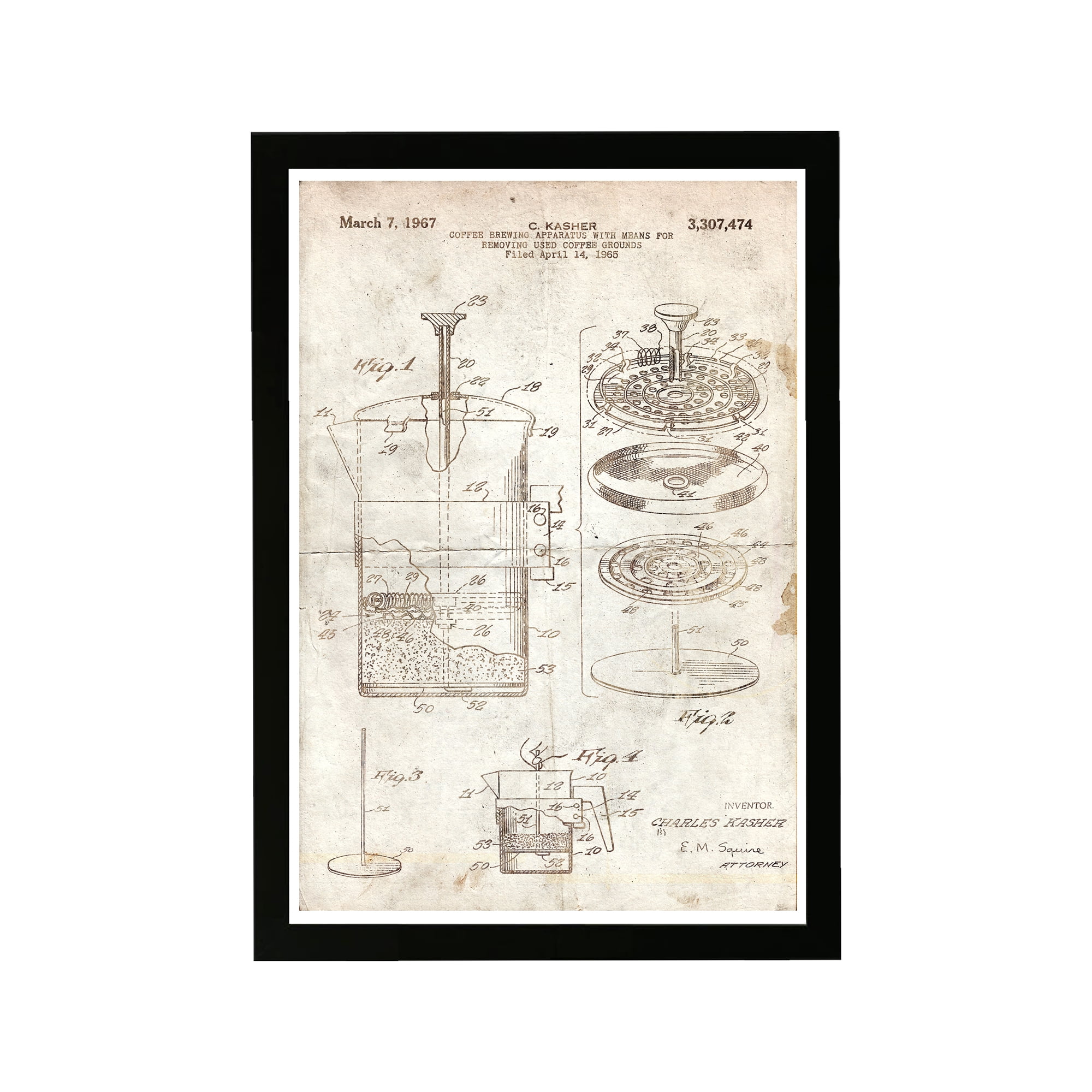 Wynwood Studio Drinks and Spirits Framed Wall Art Prints 'Coffee