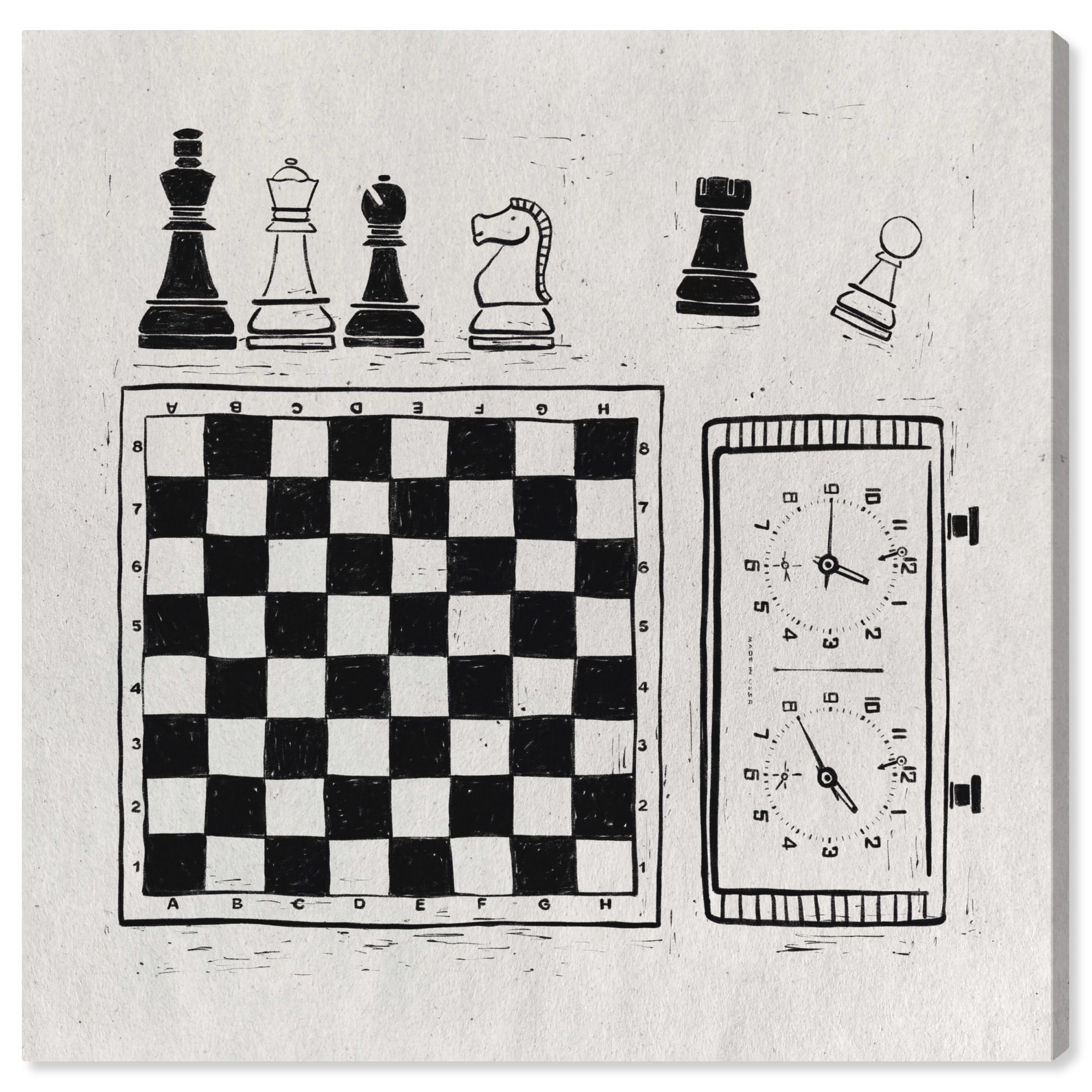 game of chess Art Print