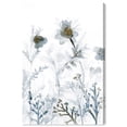 thumbnail image 1 of Wynwood Studio 'Faded Floral Splashes Gold' Floral and Botanical Wall Art Canvas Print - White, Gray, 24" x 36", 1 of 2