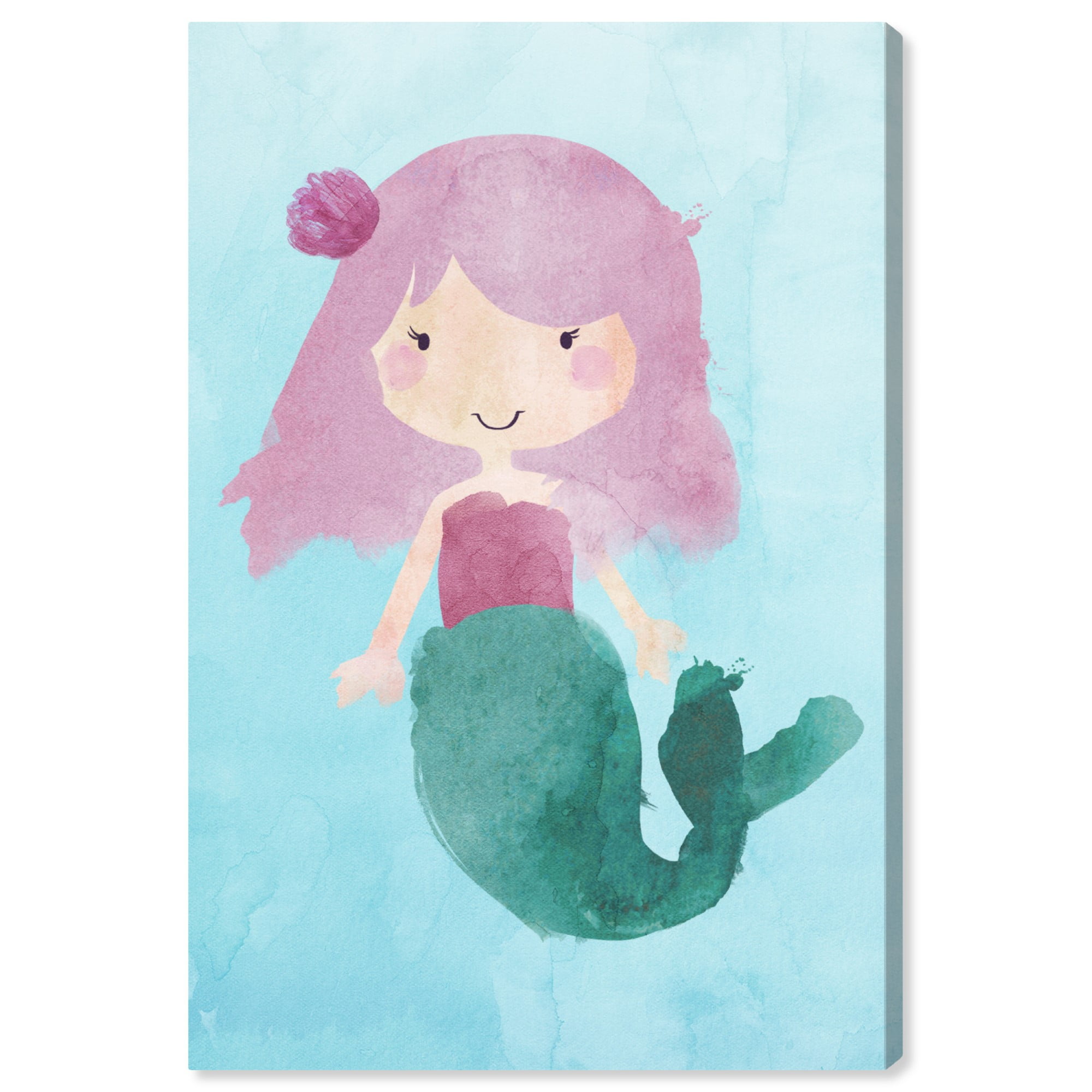 Wynwood Studio Fantasy and Sci-Fi Wall Art Canvas Prints 'Tiny Mermaid ...