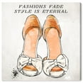 thumbnail image 1 of Wynwood Studio Fashion and Glam Contemporary Canvas Art - White Style Shoes, Wall Art for Living Room, Bedroom, and Bathroom, 30 in x 30, White and Orange Home Decor, 1 of 5