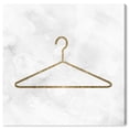 thumbnail image 1 of Wynwood Studio Fashion and Glam Modern Canvas Art - Golden Hanger, Wall Art for Living Room, Bedroom, and Bathroom, 30 in x 30, Gold and White Home Decor, 1 of 5