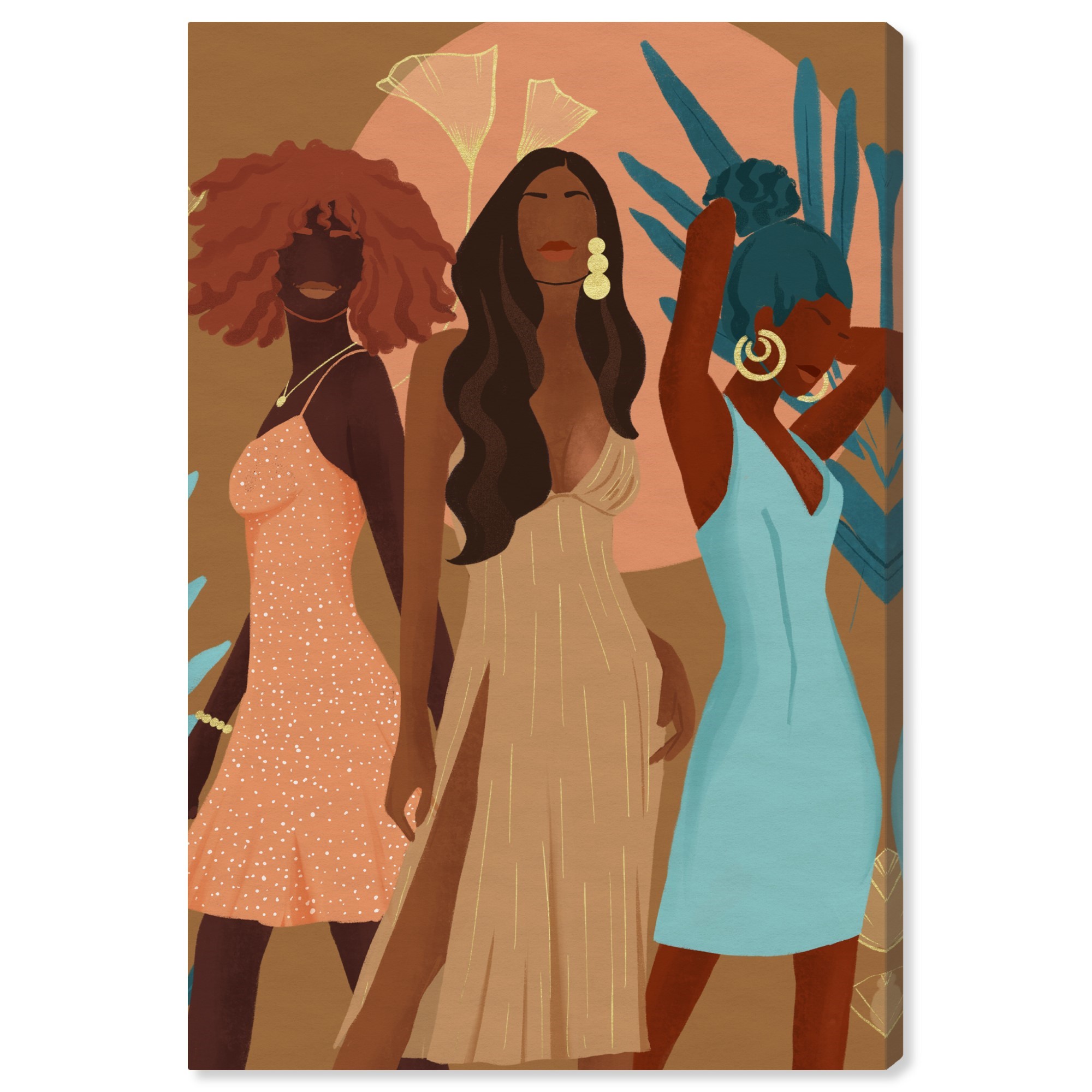 Wynwood Studio Fashion and Glam Canvas Art Print 'Fashion Best Friends