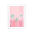 thumbnail image 1 of Wynwood Studio Floral and Botanical Framed Wall Art Prints 'Palms in Beverly Hills' Botanicals Home Décor - Green, Pink, 13" x 19", 1 of 4