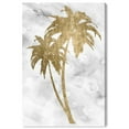 thumbnail image 1 of Wynwood Studio Floral and Botanical Wall Art Canvas Prints 'Palm Tree Gold III' Trees - Gold, White, 1 of 5