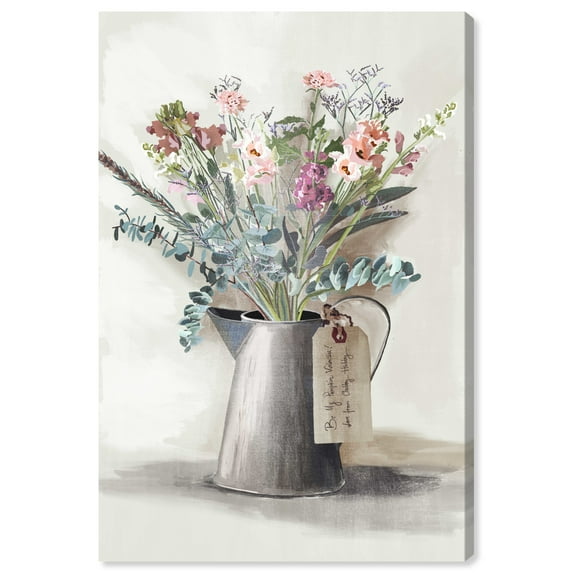 Wynwood Studio Flowers from my Hubby Floral and Botanical Wall Art Print White 16x24