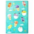 thumbnail image 1 of Wynwood Studio 'Fruit Punch Ice Creams' Food and Cuisine Wall Art Canvas Print - Blue, Pink, 20" x 30", 1 of 2