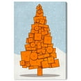 thumbnail image 1 of Wynwood Studio Holiday and Seasonal Wall Art Canvas Prints 'Orange Christmas' Christmas Home Décor - Blue, Orange, 20" x 30", 1 of 5