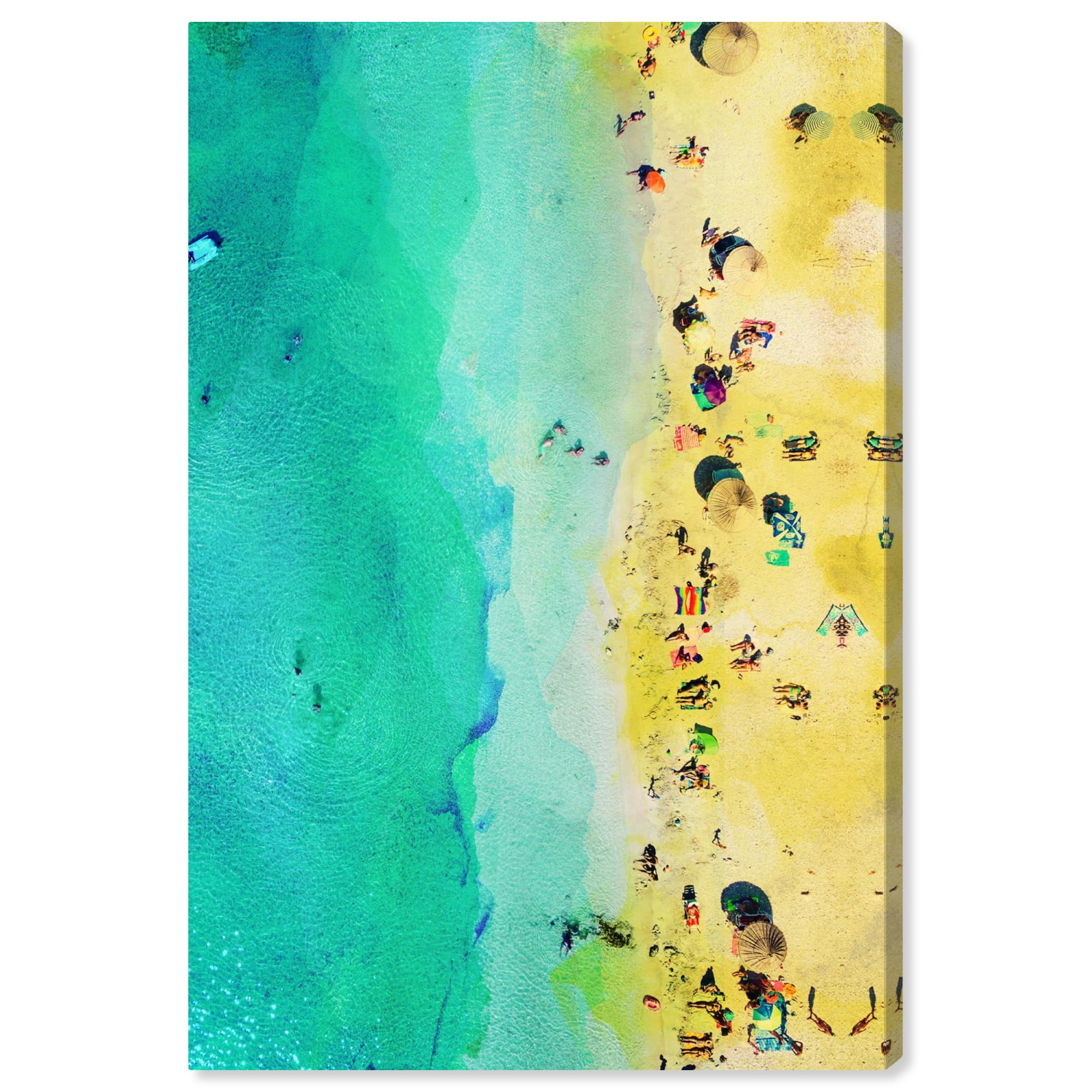 Wynwood Studio 'Italian Summer Sun' Nautical and Coastal Wall Art Canvas Print - Blue, Yellow, 20" x 30"