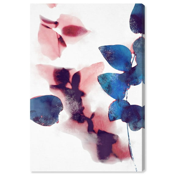 Wynwood Studio 'Like Cyanotype Leaves' Abstract Wall Art Canvas Print - White, Blue, 20" x 30"