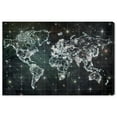 thumbnail image 1 of Wynwood Studio 'Mapamundi Galaxy' Maps and Flags Wall Art Canvas Print - Black, White, 30" x 20", 1 of 2