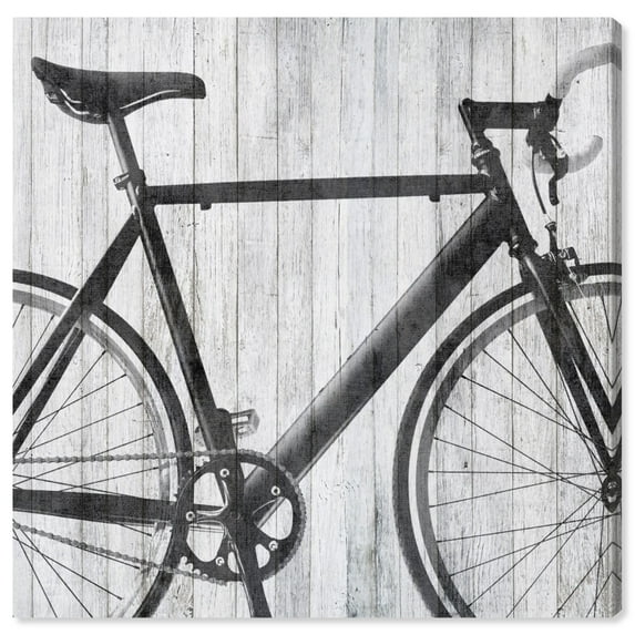 Wynwood Studio 'Mode Bicycle' Sports and Teams Wall Art Canvas Print - Black, Gray, 20" x 20"