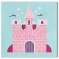 thumbnail image 1 of Wynwood Studio 'Petite Castle' Fantasy and Sci-Fi Wall Art Canvas Print - Pink, Blue, 20" x 20", 1 of 2