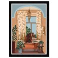 thumbnail image 1 of Wynwood Studio Prints A Cat Bath Animals Felines Wall Art Canvas Print Blue 13x19, 1 of 3