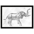 thumbnail image 1 of Wynwood Studio Prints Elephant Silver Animals Zoo and Wild Animals Wall Art Canvas Print Gray Metallic Gray 19x13, 1 of 3