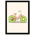 thumbnail image 1 of Wynwood Studio Prints Kiwi Bike Food and Cuisine Fruits Wall Art Canvas Print Green Pastel Green 13x19, 1 of 3