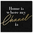 thumbnail image 1 of Wynwood Studio Prints Left at Home Typography and Quotes Fashion Quotes and Sayings Wall Art Canvas Print Gold Metallic Gold 20x20, 1 of 3