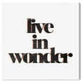 thumbnail image 1 of Wynwood Studio Prints Live In Wonder Typography and Quotes Motivational Quotes and Sayings Wall Art Canvas Print Black 12x12, 1 of 3
