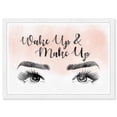 thumbnail image 1 of Wynwood Studio Prints Make Up Eyes Bath and Laundry Makeup Wall Art Canvas Print Pink Light Pink 19x13, 1 of 3