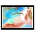 thumbnail image 1 of Wynwood Studio Prints Ocean Sunset Abstract Paint Wall Art Canvas Print Blue 19x13, 1 of 3