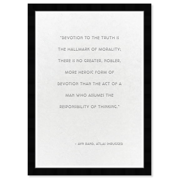 Wynwood Studio Prints Truth Typography and Quotes Inspirational Quotes and Sayings Wall Art Canvas Print White 13x19