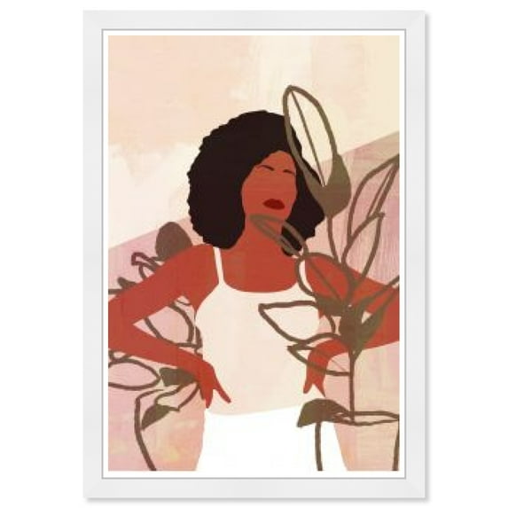 Wynwood Studio Prints Venture in Plants People and Portraits Portraits Wall Art Canvas Print Pink 13x19