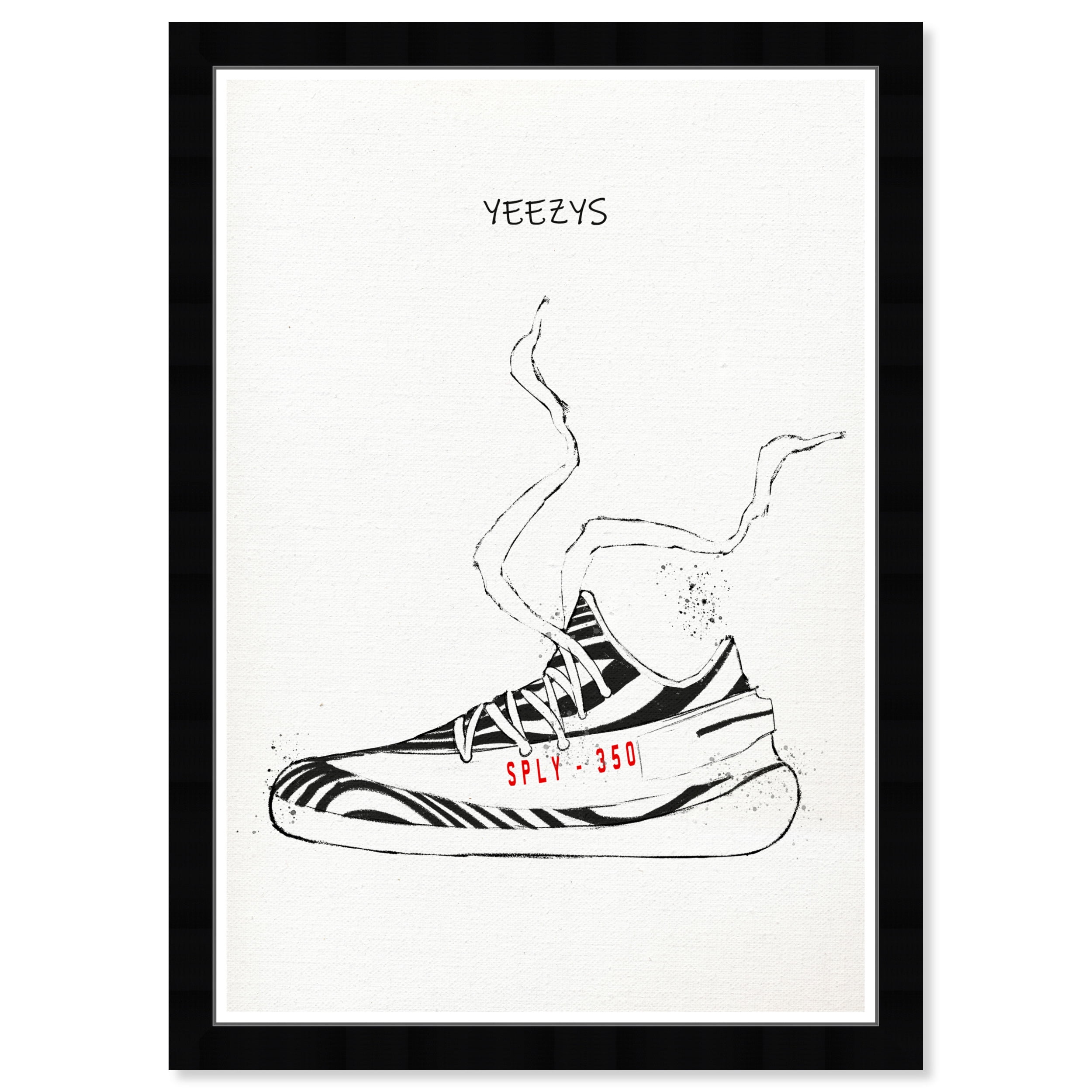 Wynwood Studio Prints YEEZYS Drawing III Fashion and Glam Shoes