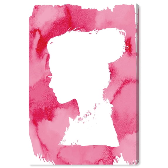 Wynwood Studio 'Romantic Thoughts' People and Portraits Wall Art Canvas Print - Pink, White, 20" x 30"
