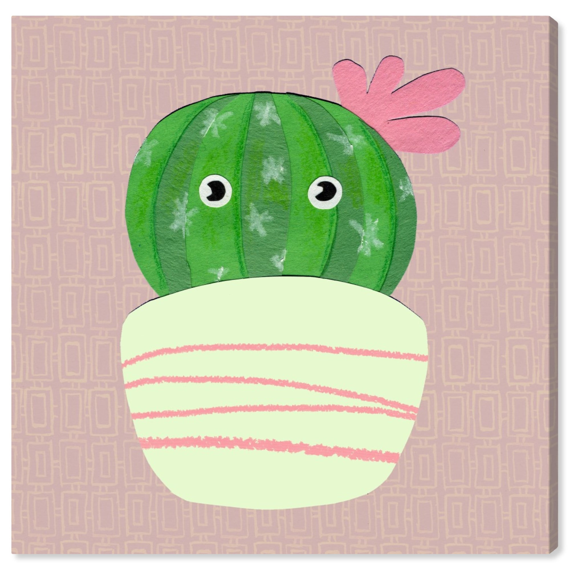 Wynwood Studio 'Rosita Pastel' Floral and Botanical Wall Art Canvas Print - Green, Pink, 20" x 20"