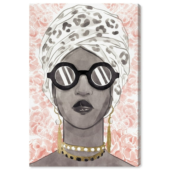 Wynwood Studio 'Spots and Shades' Fashion and Glam Wall Art Canvas Print - Black, Pink, 24" x 36"
