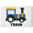thumbnail image 1 of Wynwood Studio 'Train Round' Transportation Wall Art Canvas Print - Blue, Yellow, 36" x 24", 1 of 2