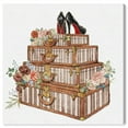 thumbnail image 1 of Wynwood Studio 'Travel and Fashion Stack' Fashion and Glam Wall Art Canvas Print - Brown, White, 30" x 30", 1 of 2