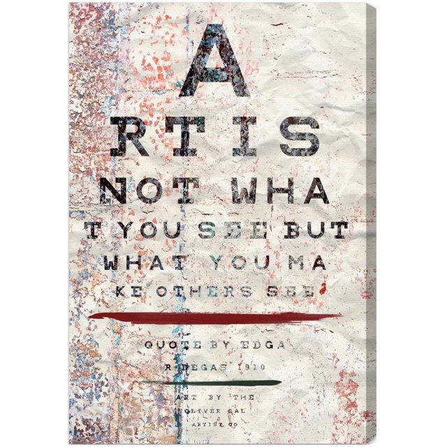 Wynwood Studio Typography and Quotes Wall Art Canvas Prints 'Art is