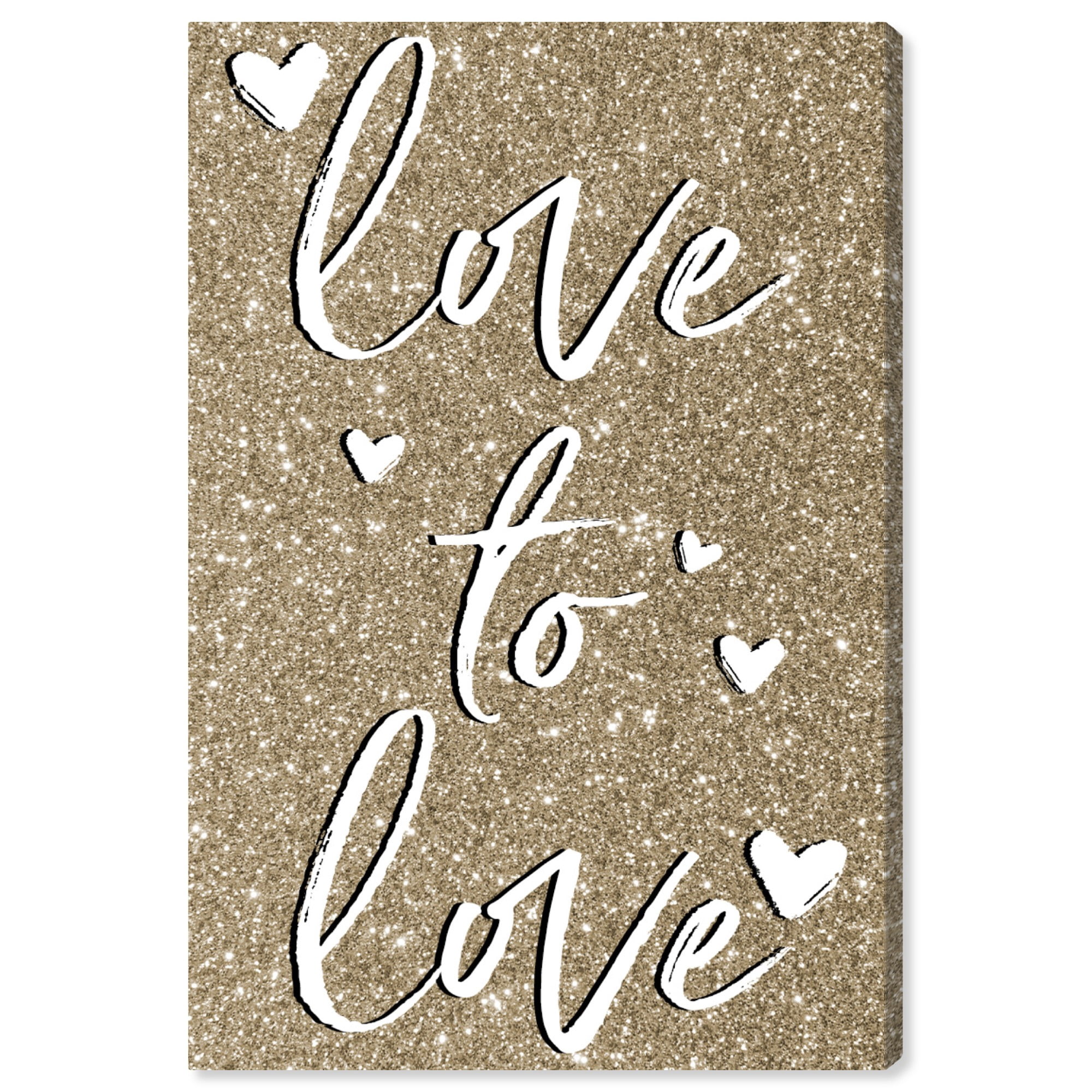 Wynwood Studio Typography and Quotes Wall Art Canvas Prints 'Love to