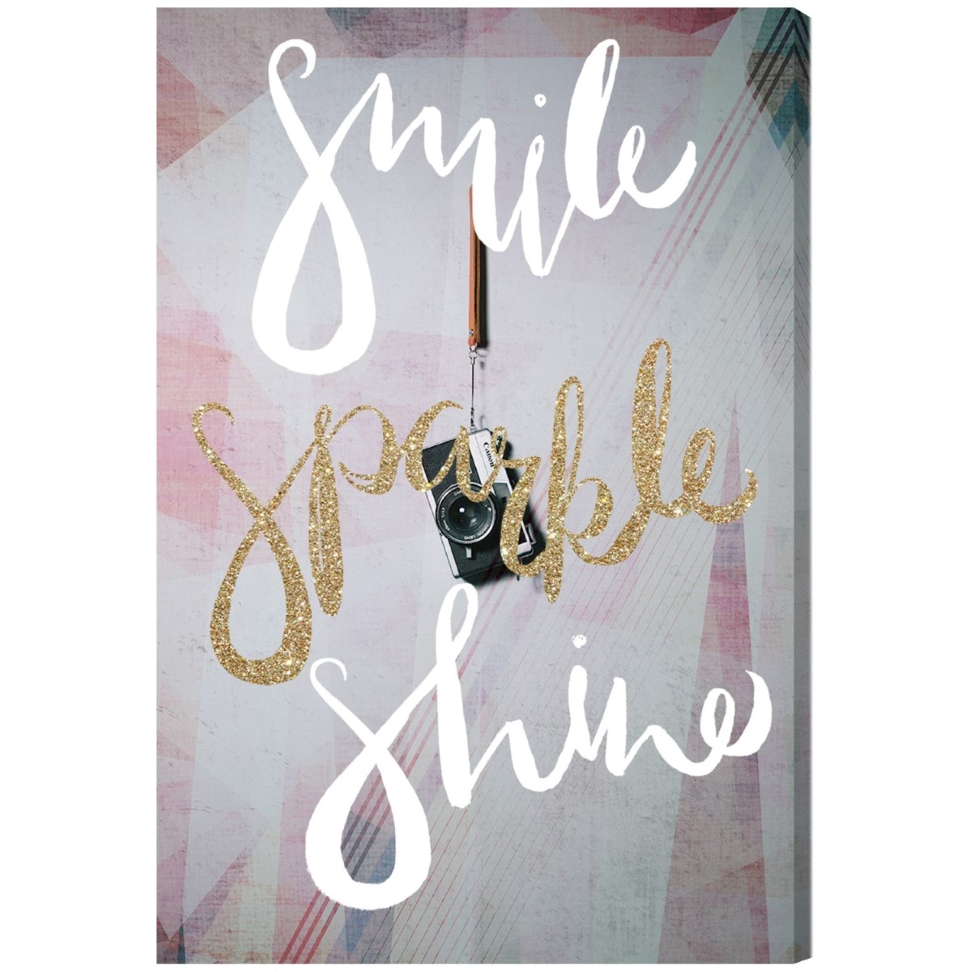Wynwood Studio Typography and Quotes Wall Art Canvas Prints 'Smile