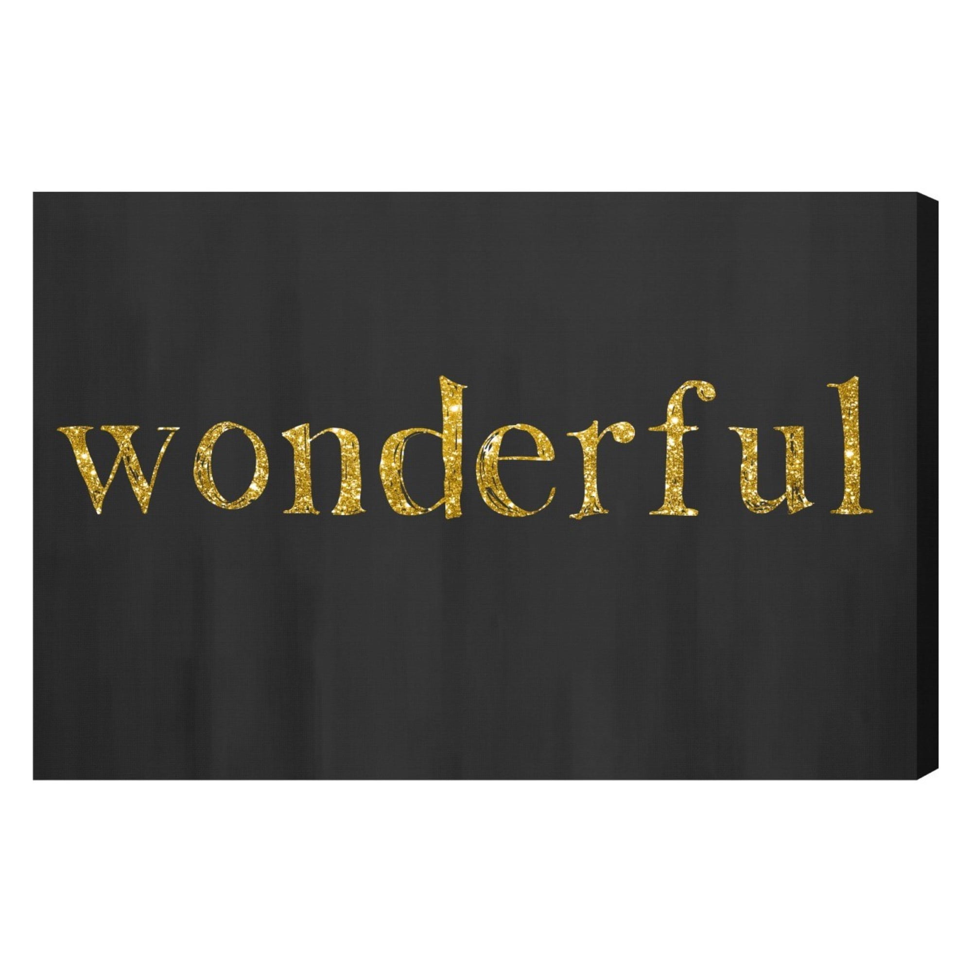 Wynwood Studio Typography and Quotes Wall Art Canvas Prints 'Wonderful
