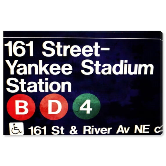Wynwood Studio 'Yankee Stadium ' Architecture and Buildings Wall Art Canvas Print - Black, White, 24" x 16"