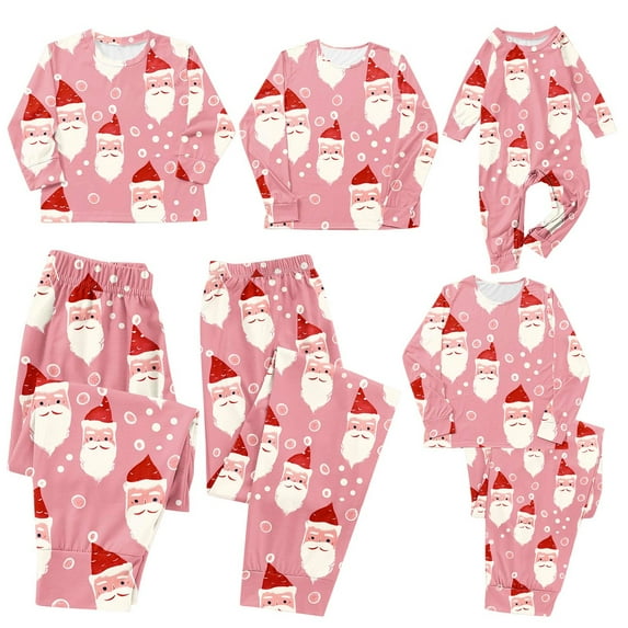 Wyobmus Family Christmas Pajamas Matching Sets Long Sleeve Couples Holiday Sleepwear Two Piece Funny Christmas Pjs Sets for Mom