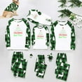 thumbnail image 1 of Wyobmus Family Christmas Pajamas Matching Sets Soft Comfy Holiday Christmas Letter Print Long Sleeve Shirt and Plaid Bottom Loungewear Nighty for Dad, 1 of 5